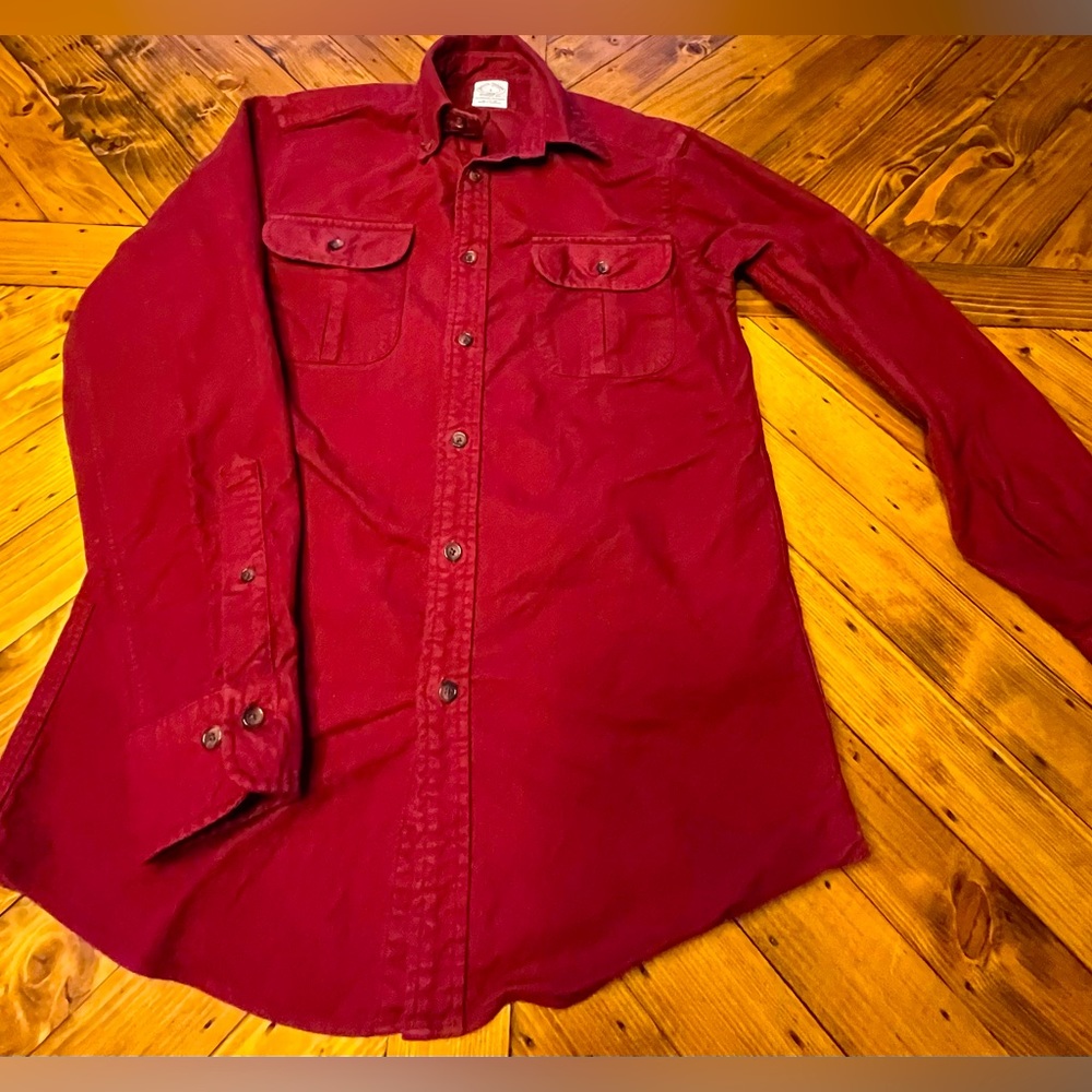 Burgundy Long-sleeve Brooks Brothers long sleeve button up. Size is Small